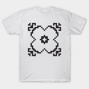 Embroidery vector pattern T-Shirt